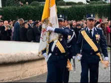 Gendarmaria Vaticana durante a celebração de São Miguel.