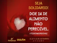 Campanhas de solidariedade do Festival Halleluya - Divulgação