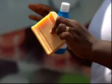 Material de higiene para prevenir o contágio do ebola.