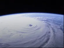 O furacão Florence visto do espaço.