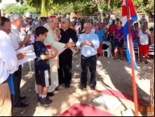 Cardeal Ortega coloca a primeira pedra da Igreja São João Paulo II em Havana 