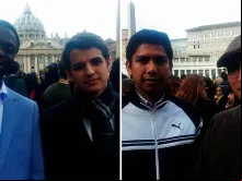 Da esquerda para a direita Ignacio Ramonedo, Casimir Kouassi, Ceferino Carmona e Martín Laurente,
