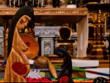A imagem amazônica na igreja de Santa Maria em Traspontina. Crédito: ACI Prensa