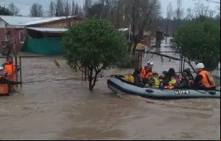 Enchentes no Chile.