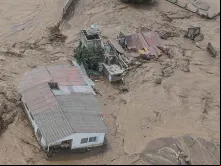 Inundações causadas pelo fenômeno El Niño no Peru.