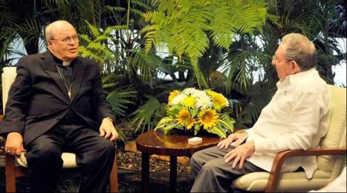 JaimeOrtega-RaulCastro_TwitterCubaOnu_180815.jpg ?? 