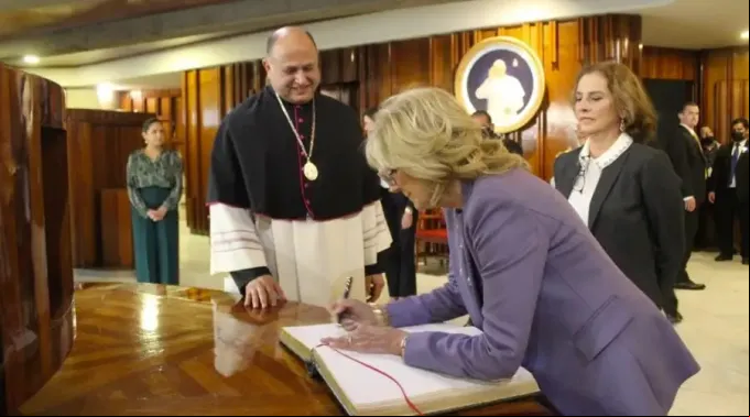 Jill-Biden-Basilica-Guadalupe-Arquidiocesis-Mexico-080123.jpg ?? 