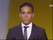 Wendell Lira em premiação da FIFA 