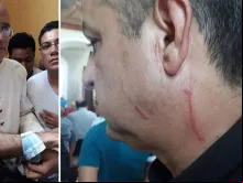 Dom Silvio José Báez, Bispo Auxiliar de Manágua (esquerda), e Dom Miguel Mantica (direita