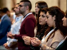 Jovens durante o Sínodo 
