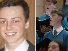 Donal Walsh e Jovens na Irlanda cantando no memorial de Donal Walsh.