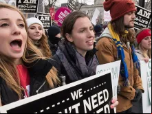 Estudantes pró-vida na Marcha pela vida 2017 em Washington