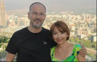 Leopoldo Quezada e sua esposa