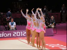 Seleção russa de ginástica rítmica russa, nas Olimpíadas de Londres, em 2012 