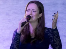 A cantora católica Marcela Siesler.