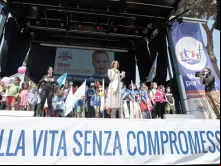 Marcha pela vida em Roma, em 2021.