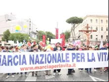 Marcha pela vida 2016 em Roma 