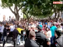 Manifestação em Cuba. Crédito: EWTN Notícias (Captura de vídeo)