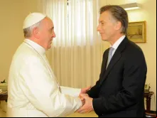 Papa Francisco e o Presidente da Argentina, Mauricio Macri
