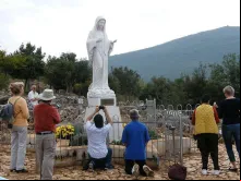 Imagem de Nossa Senhora em Medjugorje.