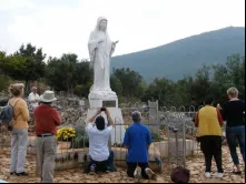 Imagem da Virgem Maria em Medjugorje.