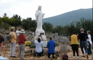 Imagem da Virgem Maria em Medjugorje.