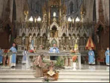 Missa no Santuário de Nossa Senhora de Lourdes, dia 26 de dezembro. Crédito: AICA.