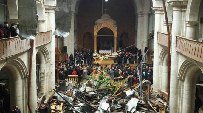 MisaDeNavidadEnCatedralDeSanEliasEnAlepoSiria_AlexandreGoodarzySOSChretiensDOrient_261216.jpg ?? 