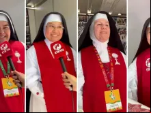 (Da esquerda para a direita) Irmã Maria Grace da Dolorosa, irmã Mariana das Chagas de Jesus, a madre superiora Alma Ruth e irmã Maria Magdalena do 