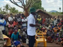 Campo de refugiados na província de Cabo Delgado, Moçambique (2020