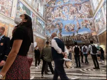 Capela Sistina nos Museus do Vaticano.