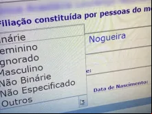 Cadastro para emissão de carteira de identidade.