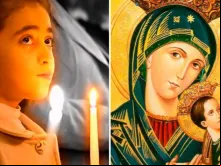 Menina cristã - Virgem do Perpétuo Socorro 
