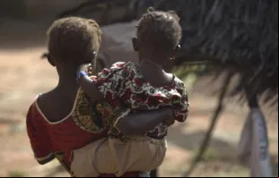 Crianças na região vítimas do ebola na África ocidental.