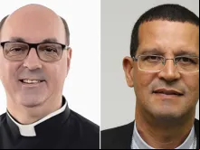 Mons. Carlos José de Oliveira, Bispo nomeado de Apuracana e Dom José Eudes Campos do Nascimento, novo bispo de São João del Rei