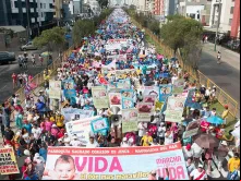 Marcha pela vida no Peru