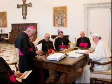 Bispos da Venezuela com o Papa Francisco.