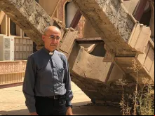 Pe. Giorgio Lahola, sacerdote siro-católico responsável pelo comitê de reconstrução da cidade de Qaraoqsh.