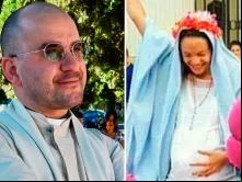 Pe. Leandro Bonnin – jovem argentina durante o ato de blasfêmia em Tucumán 