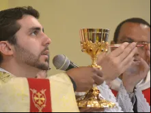 Padre Guilherme na Missa celebrada em 3 de junho 