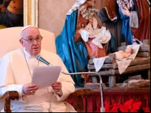 Papa Francisco no Palácio Apostólico.
