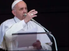 Papa Francisco durante o Ângelus.