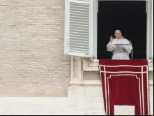 Papa Francisco preside o Ângelus no Vaticano.