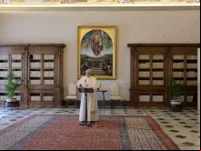 Papa Francisco durante a oração do Ângelus.
