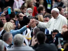 Papa Francisco no Encontro Mundial das Famílias, em Dublin.