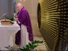 Papa Francisco durante a Missa.