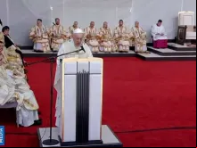 Papa Francisco na homilia durante a beatificação dos 7 mártires da Romênia.