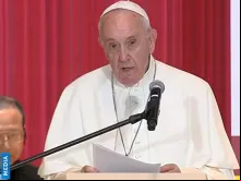 Papa Francisco no Japão. Crédito: Vatican Media (Captura de tela)