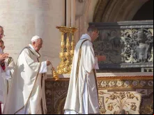 O Papa Francisco na Missa de canonização.