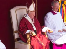 O Papa durante a Missa de Pentecostes em uma imagem de arquivo.